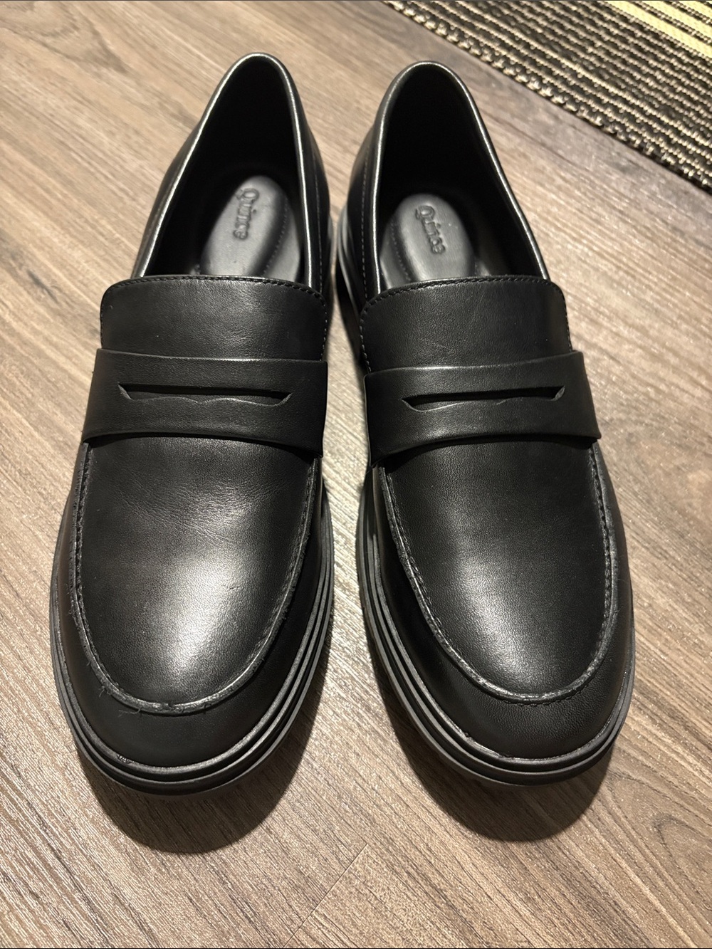 NWOT Quince Italian Leather Lug-sole Loafers - Size 10.5
